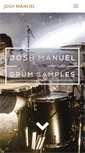 Mobile Screenshot of joshmanueldrums.com