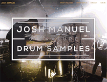 Tablet Screenshot of joshmanueldrums.com